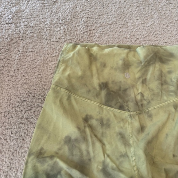 [RARE] NWT Lululemon Align Pant 25" *Diamond Dye Vista Green Medium Olive Size 6 - Picture 4 of 9